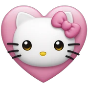 hello kitty heart sticker