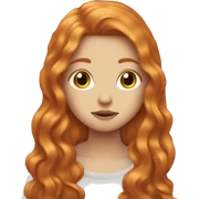 Aesthetic Ginger girl straight thick hair drinking sticker