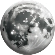 Full moon sparkling sticker
