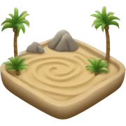 Sand zen garden sticker