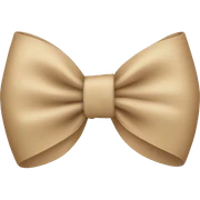 Beige bow sticker