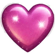 Sparkly heart  sticker