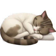 sleeping cat  sticker