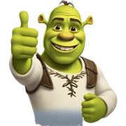 Shrek thumbs up sticker