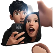 selfie with boy and girl sticker