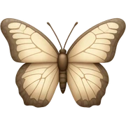 beige butterfly sticker