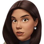 portrait of a dark-haired girl sticker