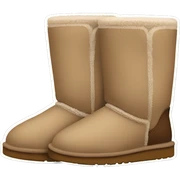 Beige and brown Uggs sticker