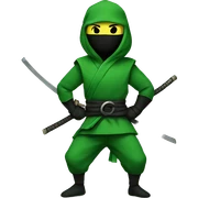 green ninja  sticker