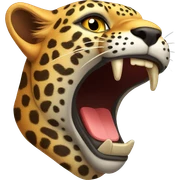 volcano leopard sticker