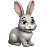 Funny bunny sticker