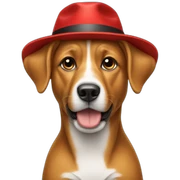 dog-in-the-red-hat sticker