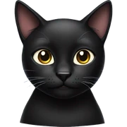 Black cat sticker