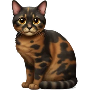 tortoiseshell cat sticker