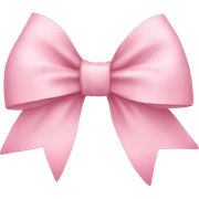 Light pink bow sticker
