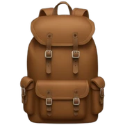 Brown adventure backpack  sticker