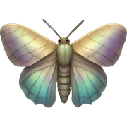 iridescent moth sticker
