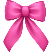 Pink bow sticker