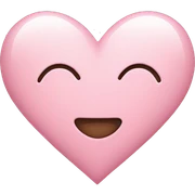 Light pink heart sticker