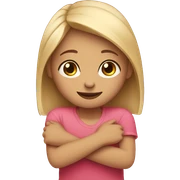 Hug girl sticker