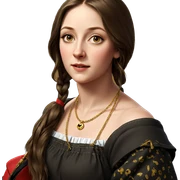 realistic portrait of girl sticker