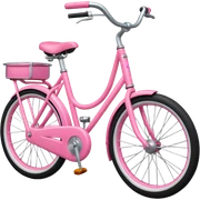 Una bicicleta rosada sticker