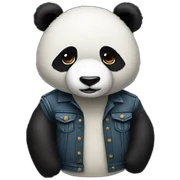 Oso panda rockero sticker