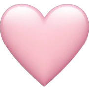 Light pink heart sticker