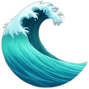 Waves sticker