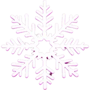 Pink snowflake  sticker