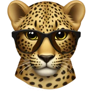 Leopard sunglasses  sticker