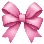 pink bow sticker