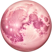 pastel pink moon sticker
