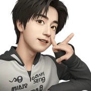 stylish boy in sportswear sticker