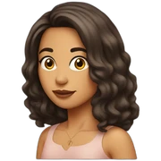 Latina with midlong hair sticker