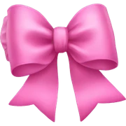 Pink bow sticker