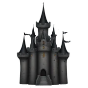 goth castle sticker
