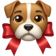 Red bow  sticker