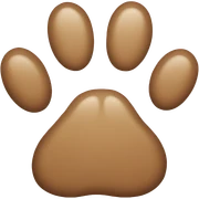 dog paw sticker