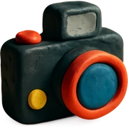claymation style camera sticker