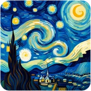 Starry Night sticker