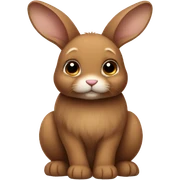 brown bunny sticker