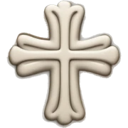 cozy Christian cross  sticker