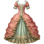 Rococo dress sticker