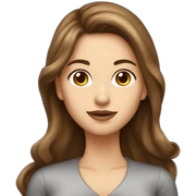 long-brown-hair-elegant-woman sticker