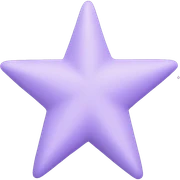 Pastel purple star sticker