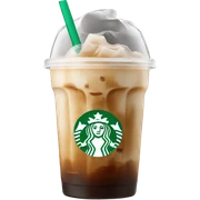 Starbuck ice coffee with ice cubes sticker