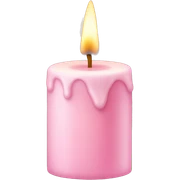 Light pink candle sticker
