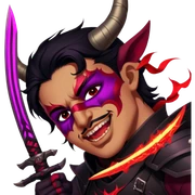 Demon-Horned Warrior sticker
