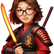 Fire-Wielding Samurai sticker